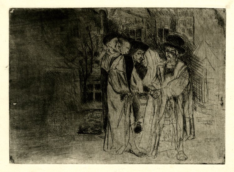 File:Henri Leys - A man and woman meeting some priests in a street.jpg