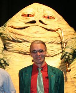 Toby Philpott, Jabba bábmozgatója Jabba bábjának másolatával