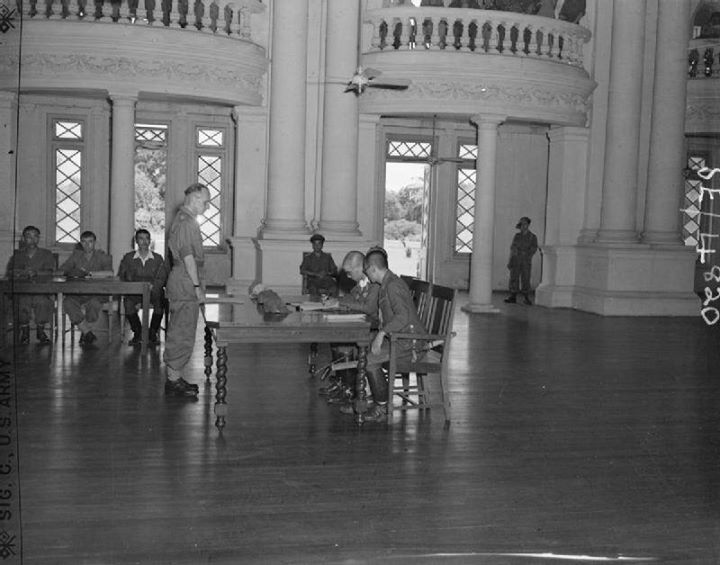 File:Japanese general formally surrenders at Government House, Rangoon.jpg