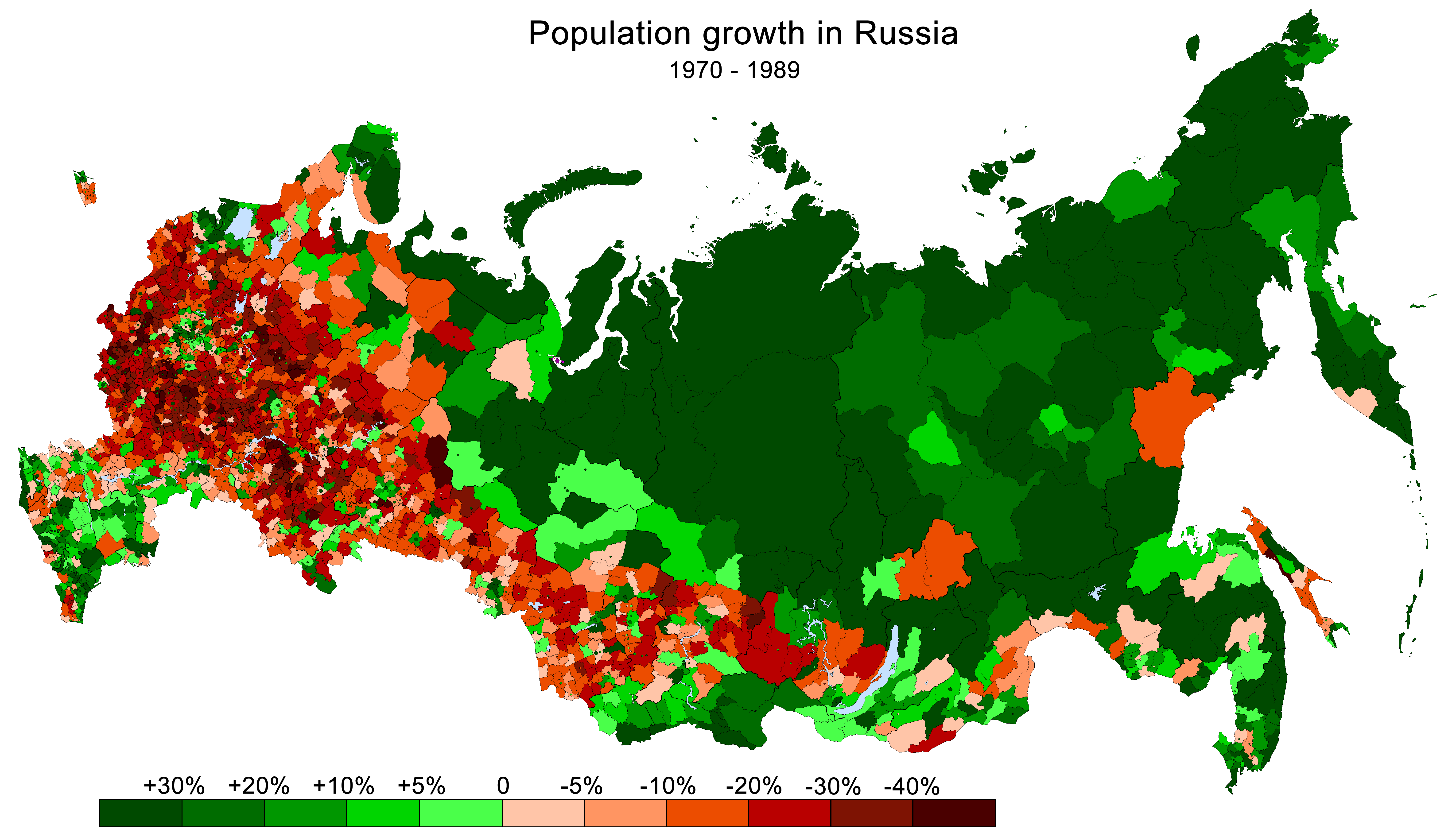 Карта заселенности планеты