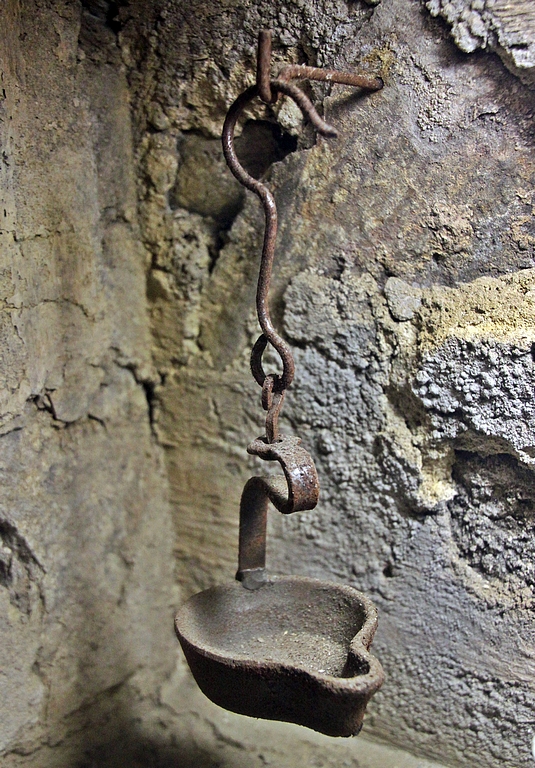 offenes Geleucht als Replik Grubenlampe Bergbau Froschlampe Frosch 1834 