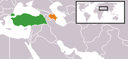 Localisation de la Turquie et de l'Azerbaïdjan