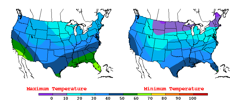 Climate and temperature 1.19.3 майн. Temperature Map layer PNG. USA December temperature Map. Min temp