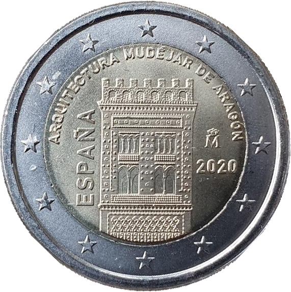 2 euros commémorative ESPAGNE 2020 - Architecture Mudéjar d'Aragón