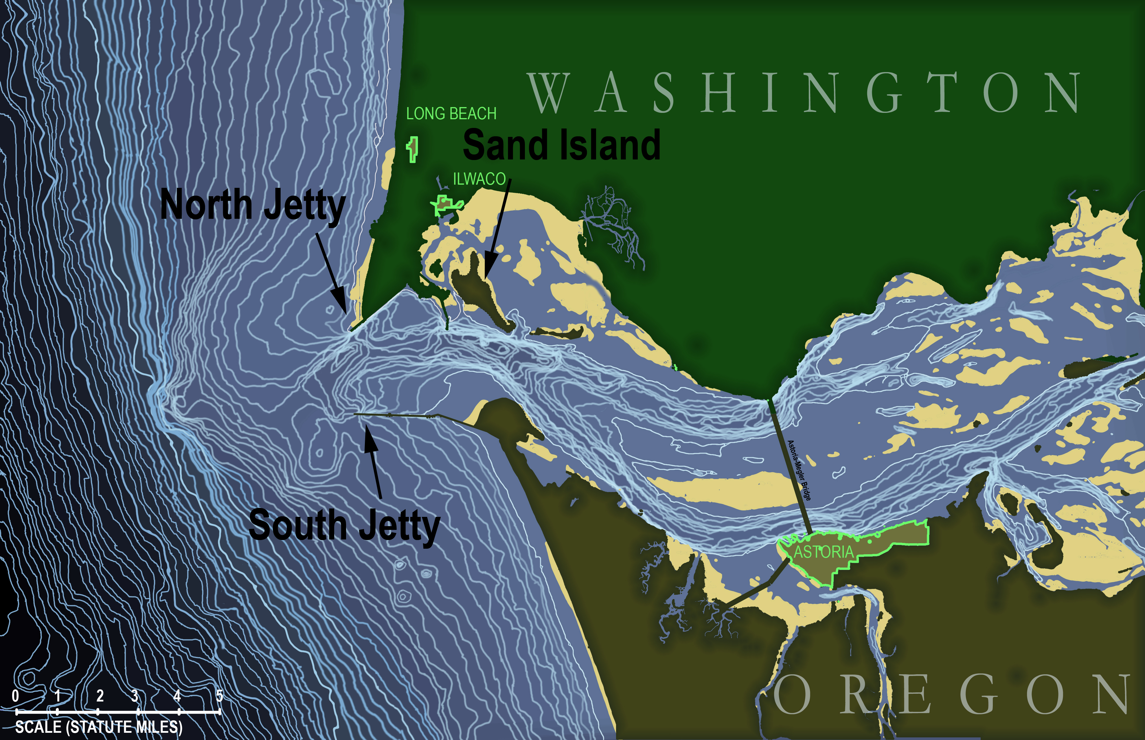 Columbia River Cruise Map