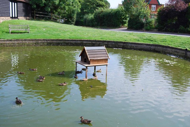 File:Duck house in Wisborough Green - geograph.org.uk - 1433625.jpg