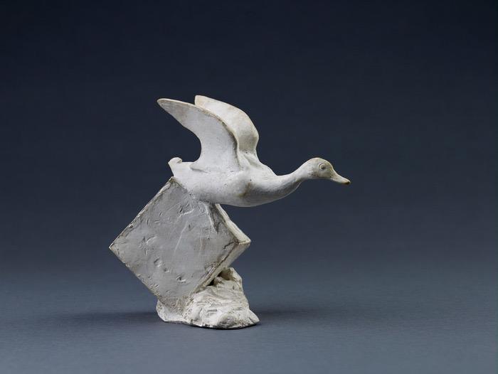 Francois Pompon wild duck taking flight.jpg