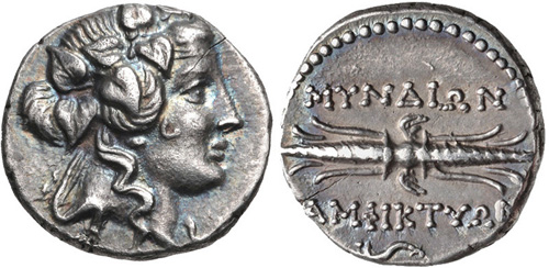 File:Hemidrachm, Myndos, Caria, 2nd century BC.jpg