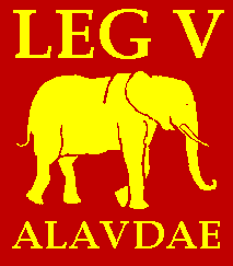Reconstructed signum of Legio V Alaudae. Legio V Alaudae.gif