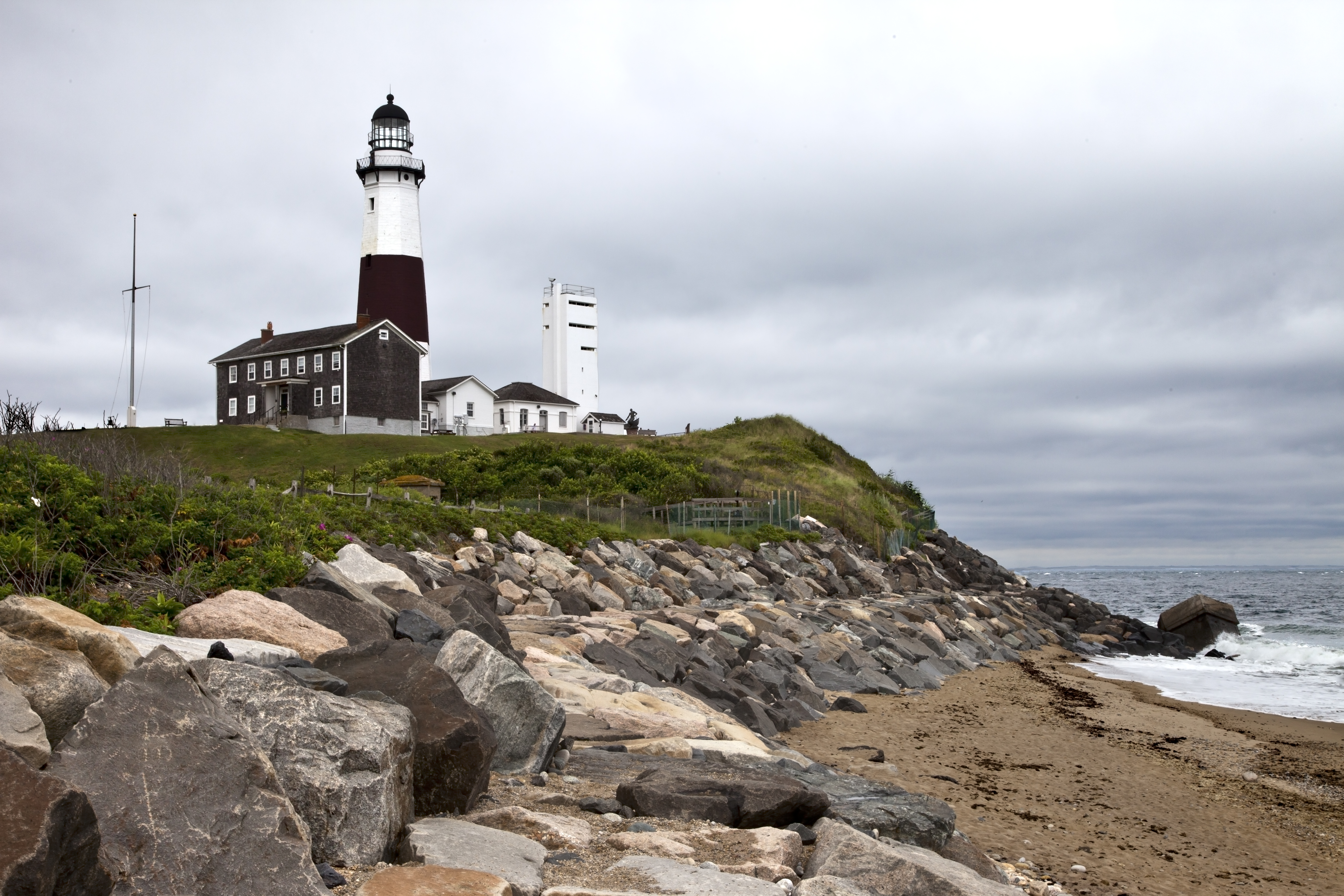 Montauk Point Lighthouse from the Rocks.jpg.