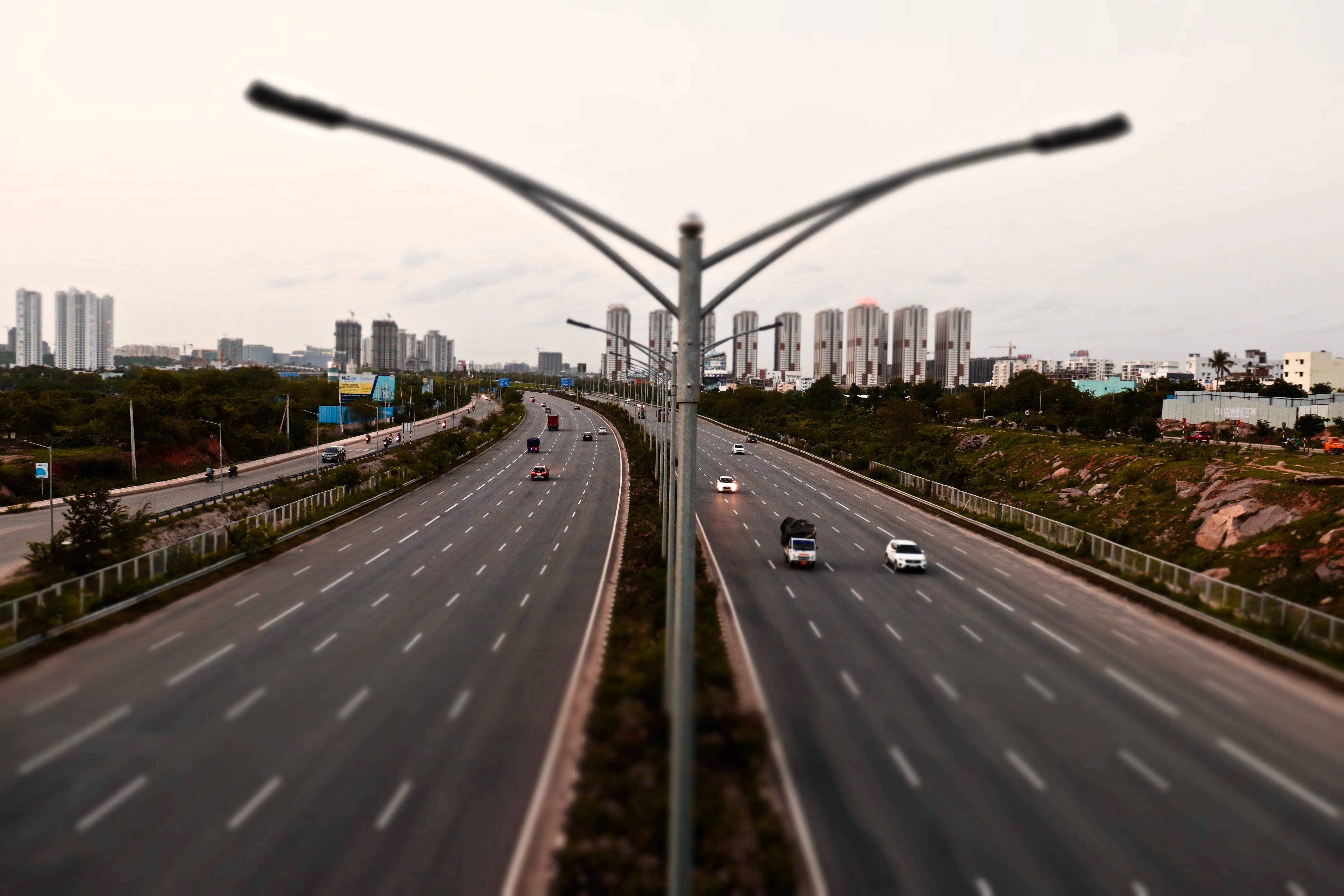 Image of Aerial View Of Hyderabad Nehru Outer Ring Road Or ORR From Flight  Window-BS151759-Picxy