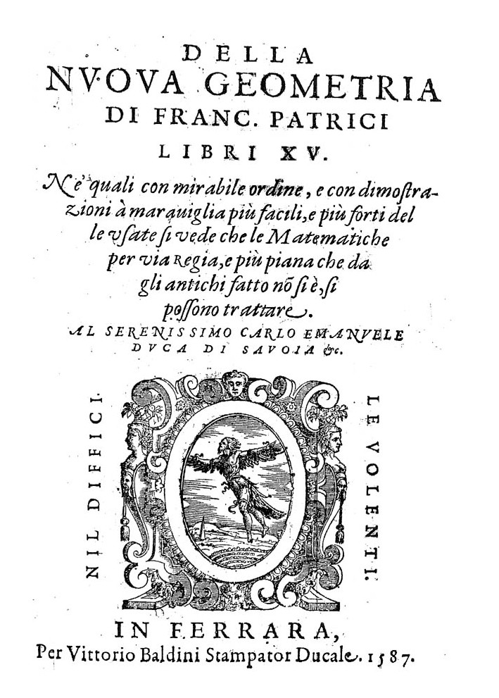 ''Della nuova geometria'', 1587