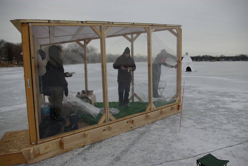 diy ice shanty - Google Search  Ice fishing, Ice shanty, Ice