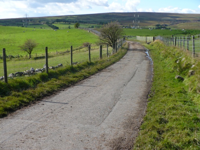 File:Track leading to Blaen-Rhymney - geograph.org.uk - 567363.jpg