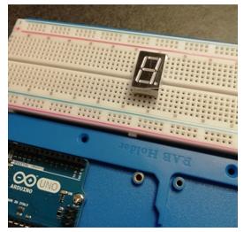 Il display sulla breadboard