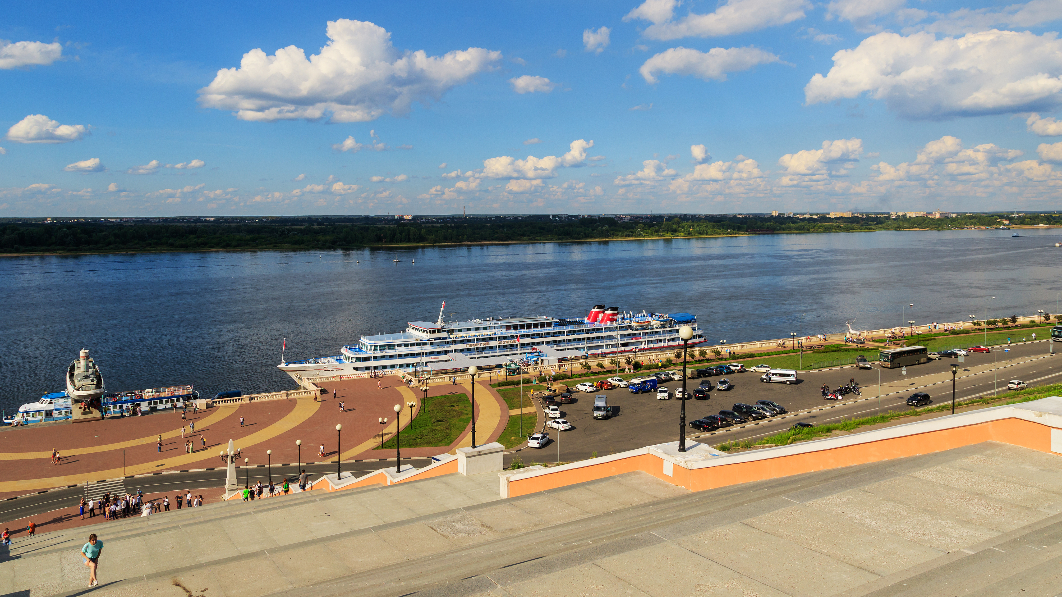 набережная в нижнем новгороде фото