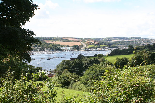 Penryn River seen from above Little Falmouth - geograph.org.uk - 921831