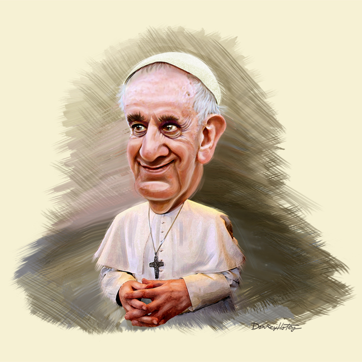 pope francis cartoon