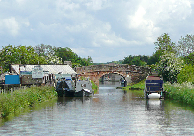 Shropshire Union Canal near Market Drayton, Shropshire - geograph.org.uk - 1593093