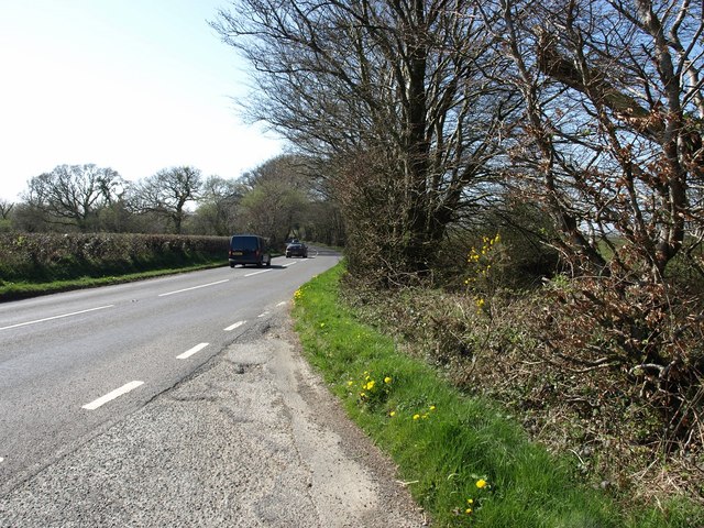 File:The A3072 near Anvil Corner - geograph.org.uk - 4431659.jpg