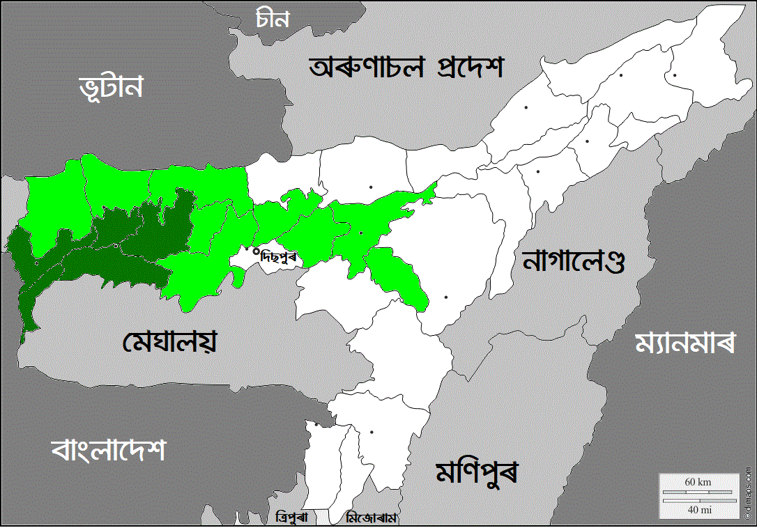 caption=Location of Miya people in map of Assam