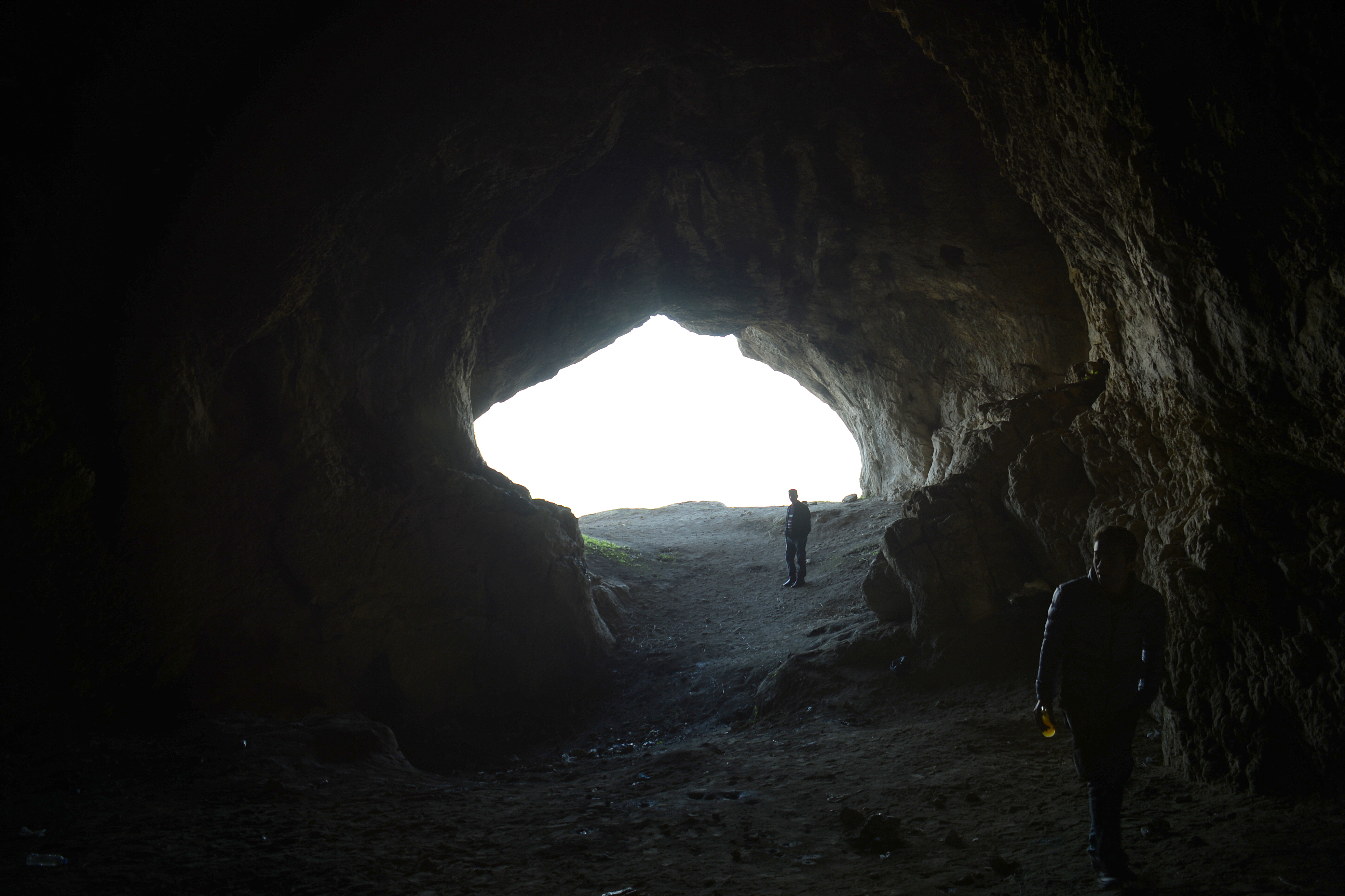 inside dark caves