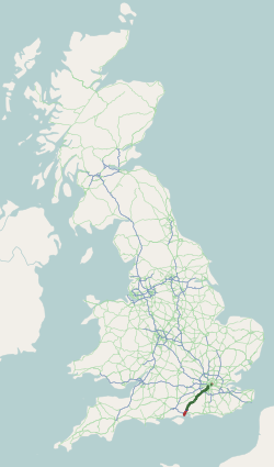 <span class="mw-page-title-main">A3 road</span> London to Portsmouth road in England