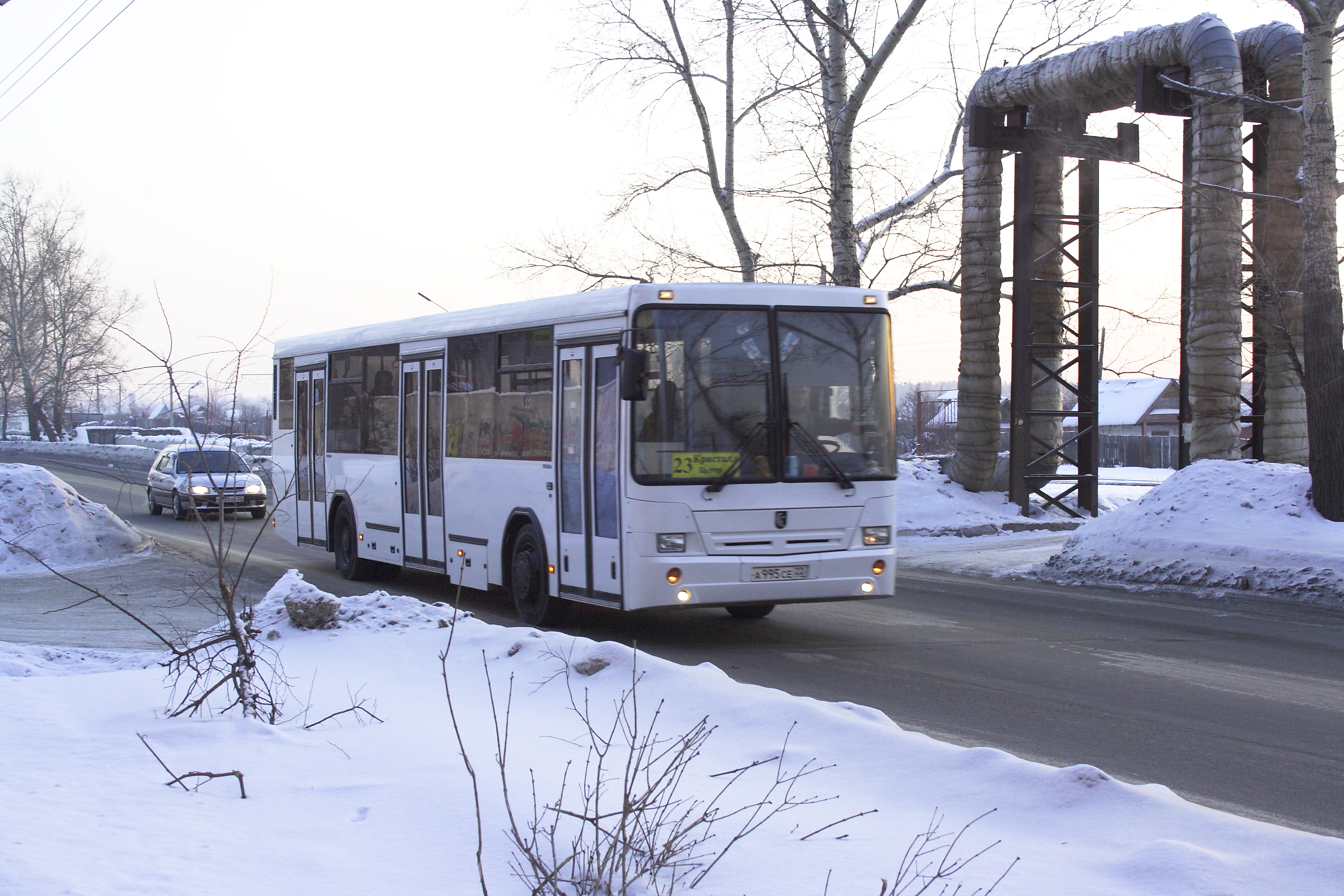 Автобус Зимой Фото