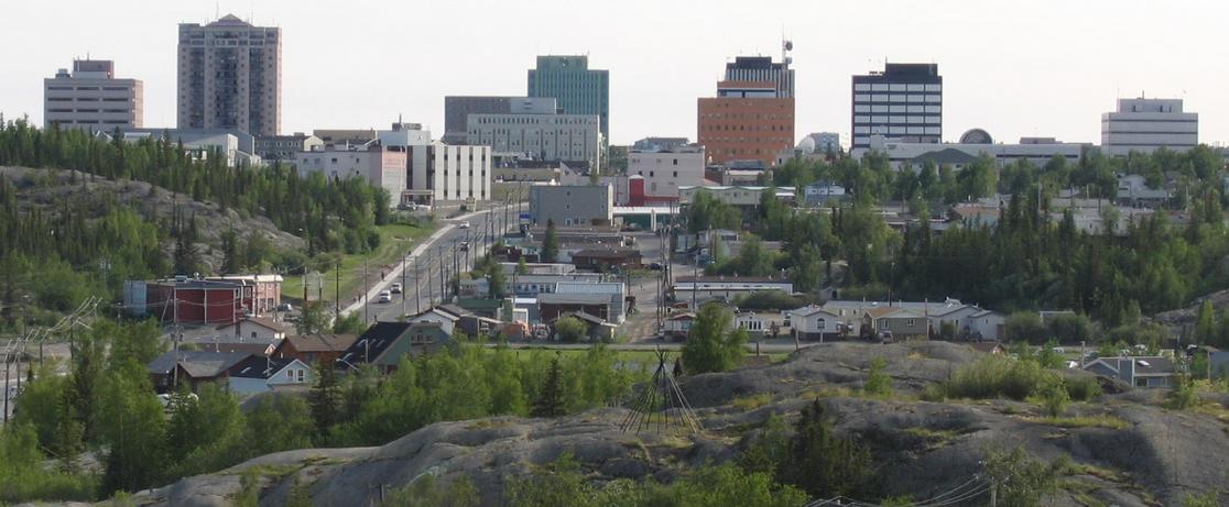 Skyline of downtown Yellowknife