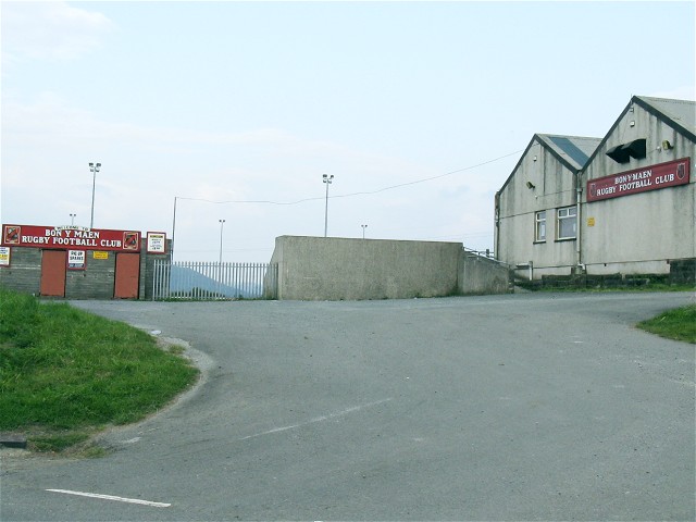 Picture of Bonymaen Rugby Club courtesy of Wikimedia Commons contributors - click for full credit