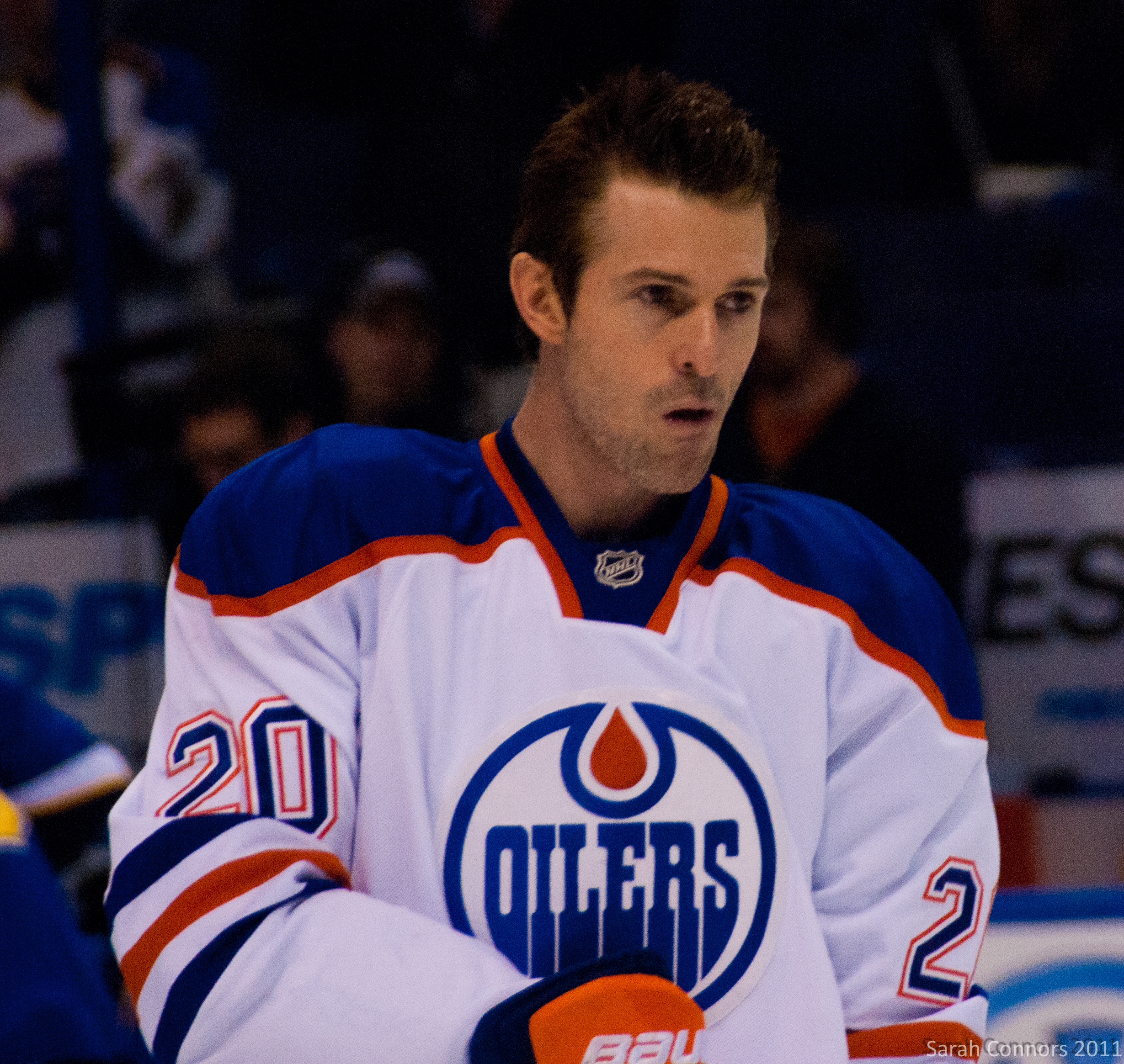 Bélanger with the [[Edmonton Oilers]] in 2012