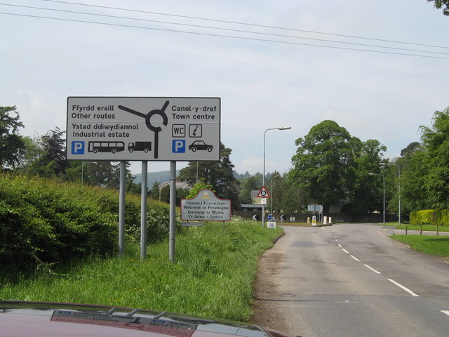 File:Ffyrdd eraill^ First roundabout in Wales 2008 - geograph.org.uk - 821642.jpg