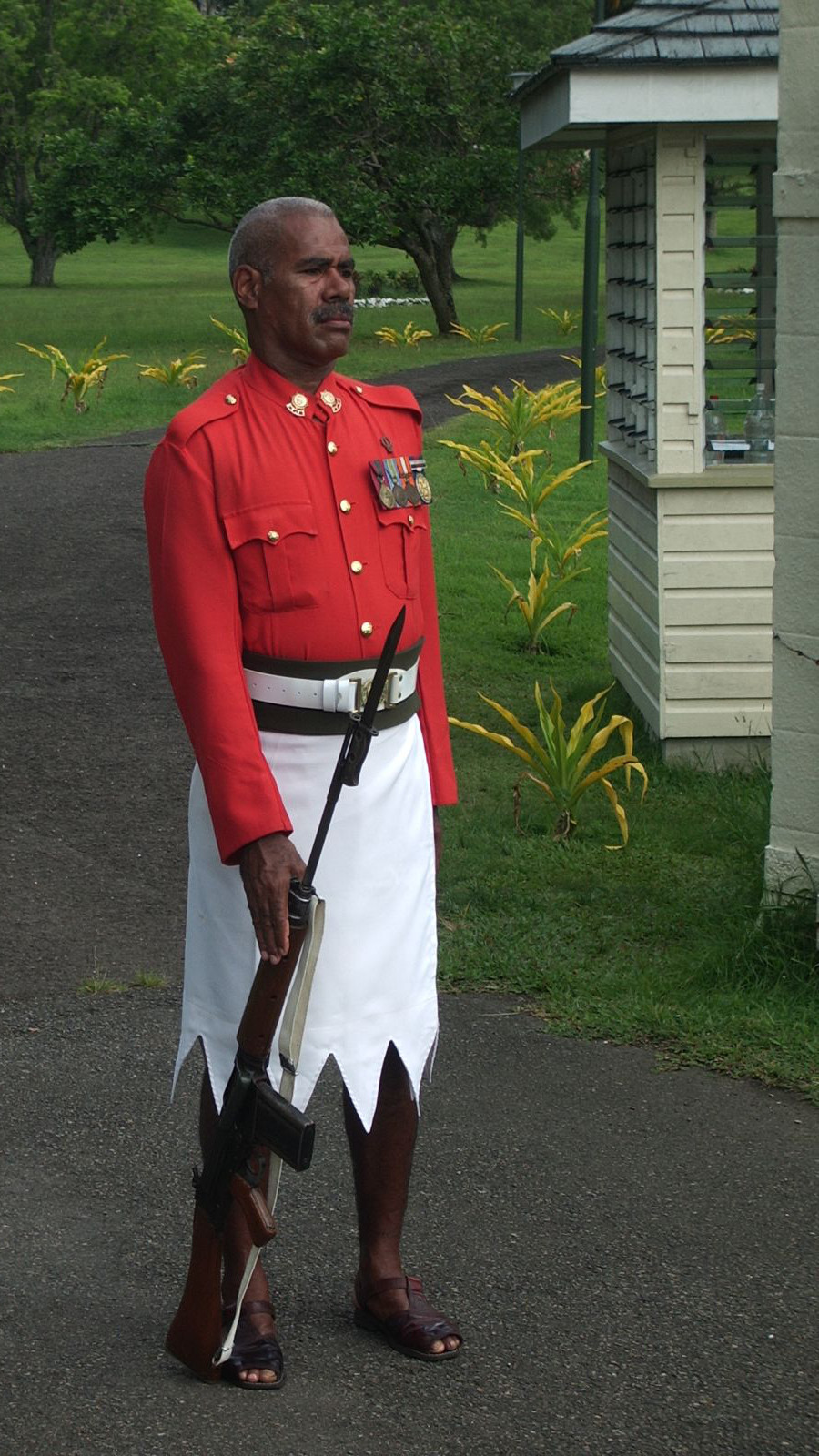Palace Guard wearing a Sulu