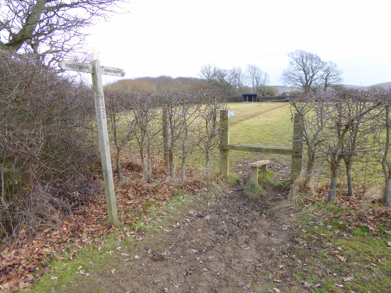 File:Footpath crosses field east of Lower Edburton Barn - geograph.org.uk - 5266952.jpg