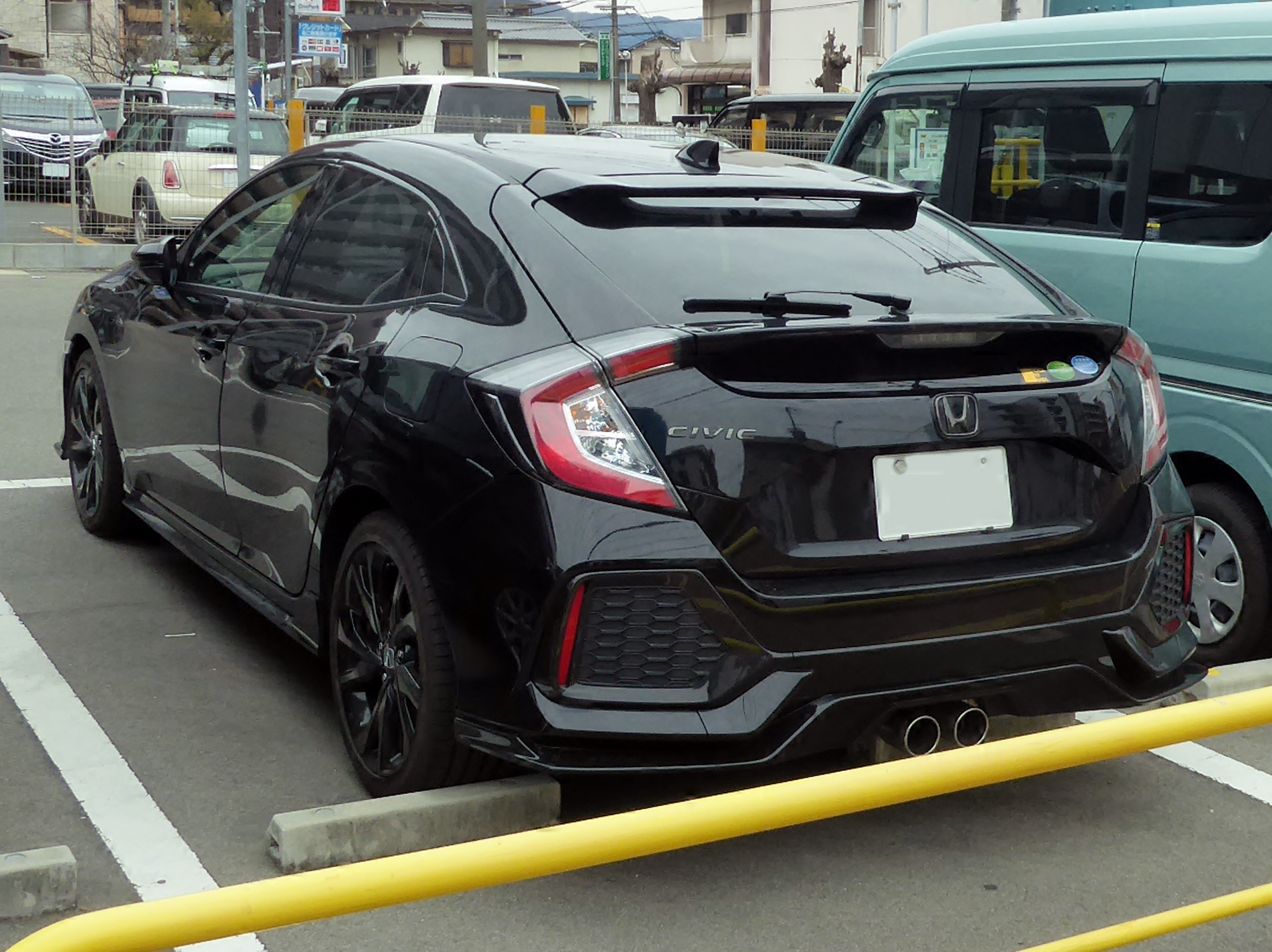 File:Honda CIVIC HATCHBACK (DBA-FK7) rear.jpg - Wikimedia Commons