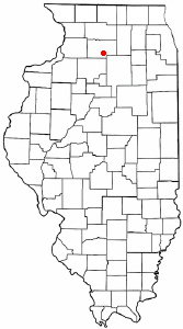 Sublette, Illinois'in konumu