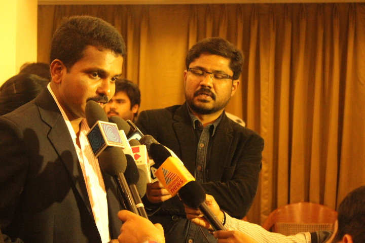 File:Interacting with media after launch of movie "The Strategist".JPG