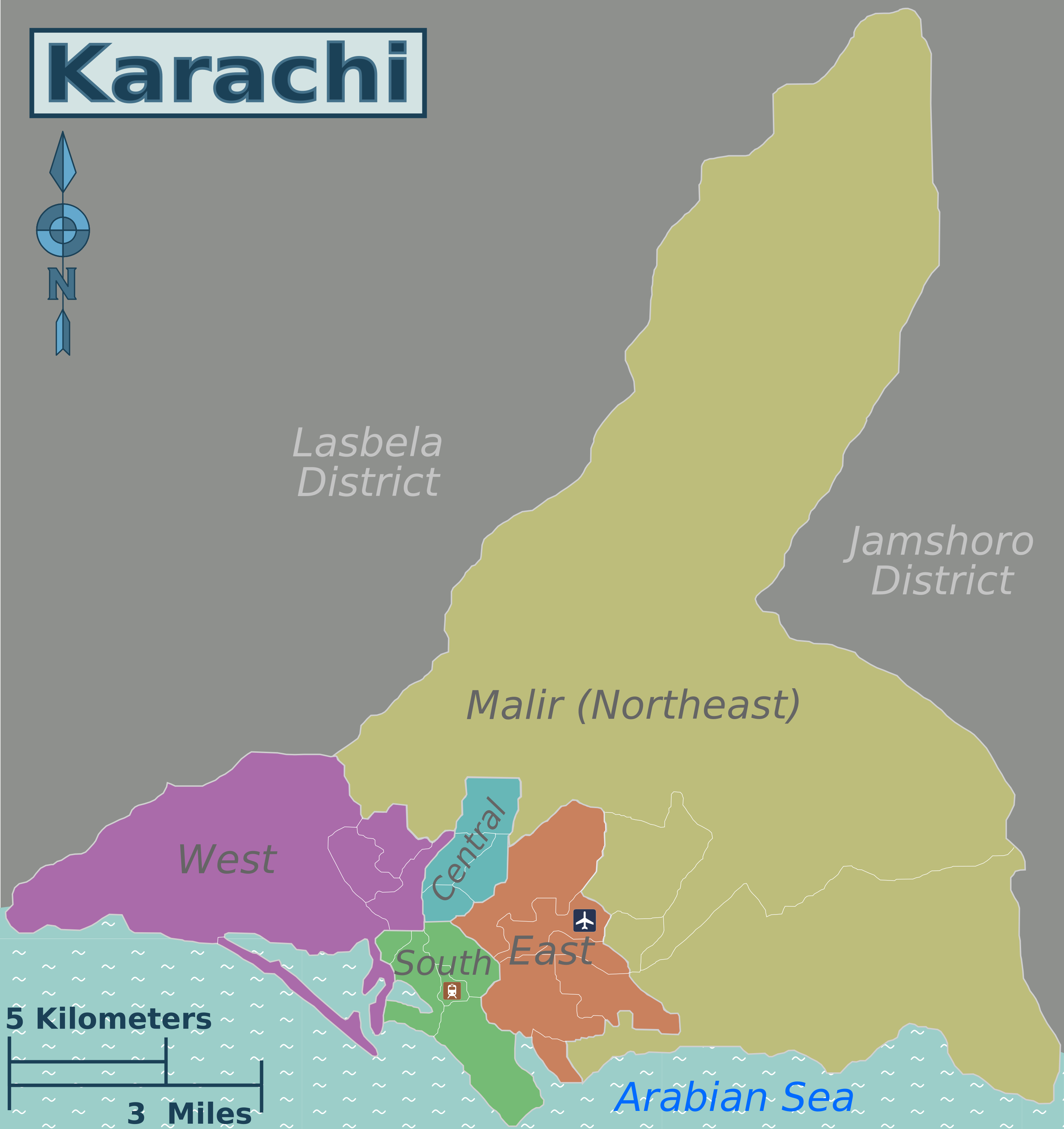 map of karachi city Geography Of Karachi Wikipedia map of karachi city