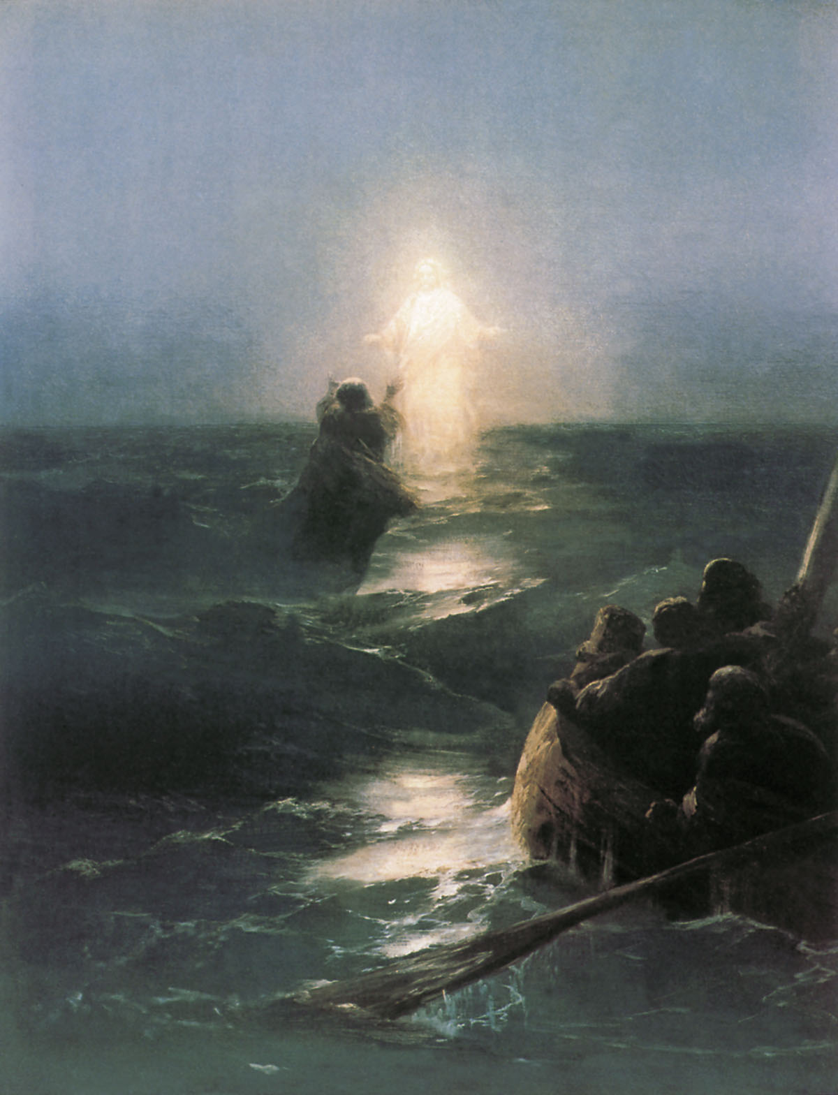 Paintings of jesus walking on water