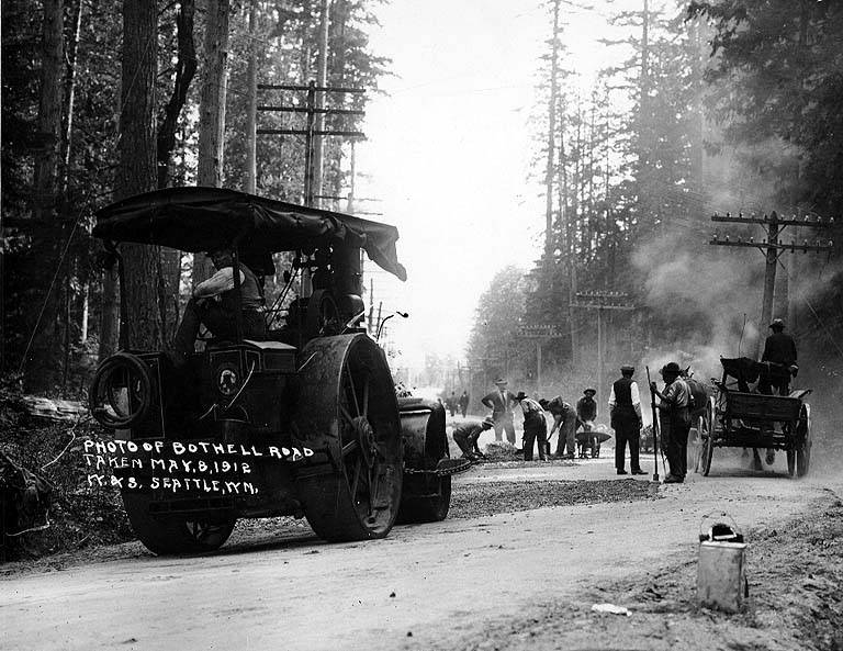 File:Road crew replacing worn out roadway with more Warrenite during Bothell road construction, Washington, May 8, 1912 (INDOCC 416).jpg