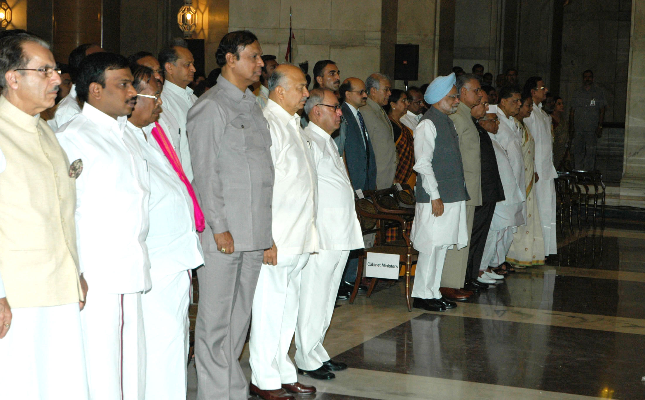 File The Prime Minister Dr Manmohan Singh With His Cabinet