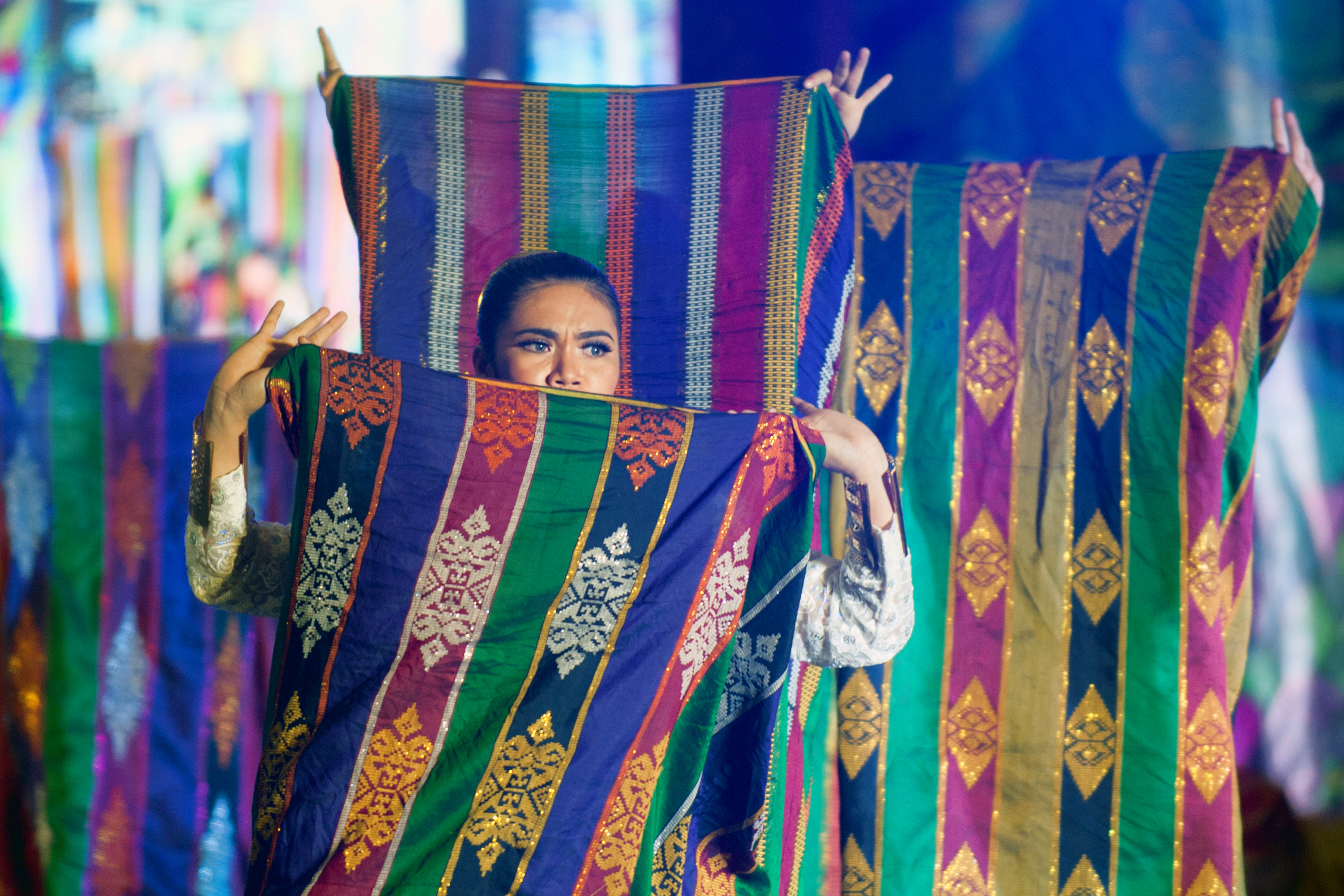 The Maranao people (Maranao: ['mәranaw]; Filipino: Maranaw), also spelled Meranao, Maranaw, and Mëranaw, is a predominantly Muslim Filipino ethnic group native to the region around Lanao Lake in the island of Mindanao. They are known for their artwork, weaving, wood, plastic and metal crafts and epic literature, the Darangen. They are ethnically and culturally closely related to the Iranun, and Maguindanaon, all three groups being denoted as speaking Danao languages and giving name to the island of Mindanao. They are grouped with other Moro people due to their shared religion.