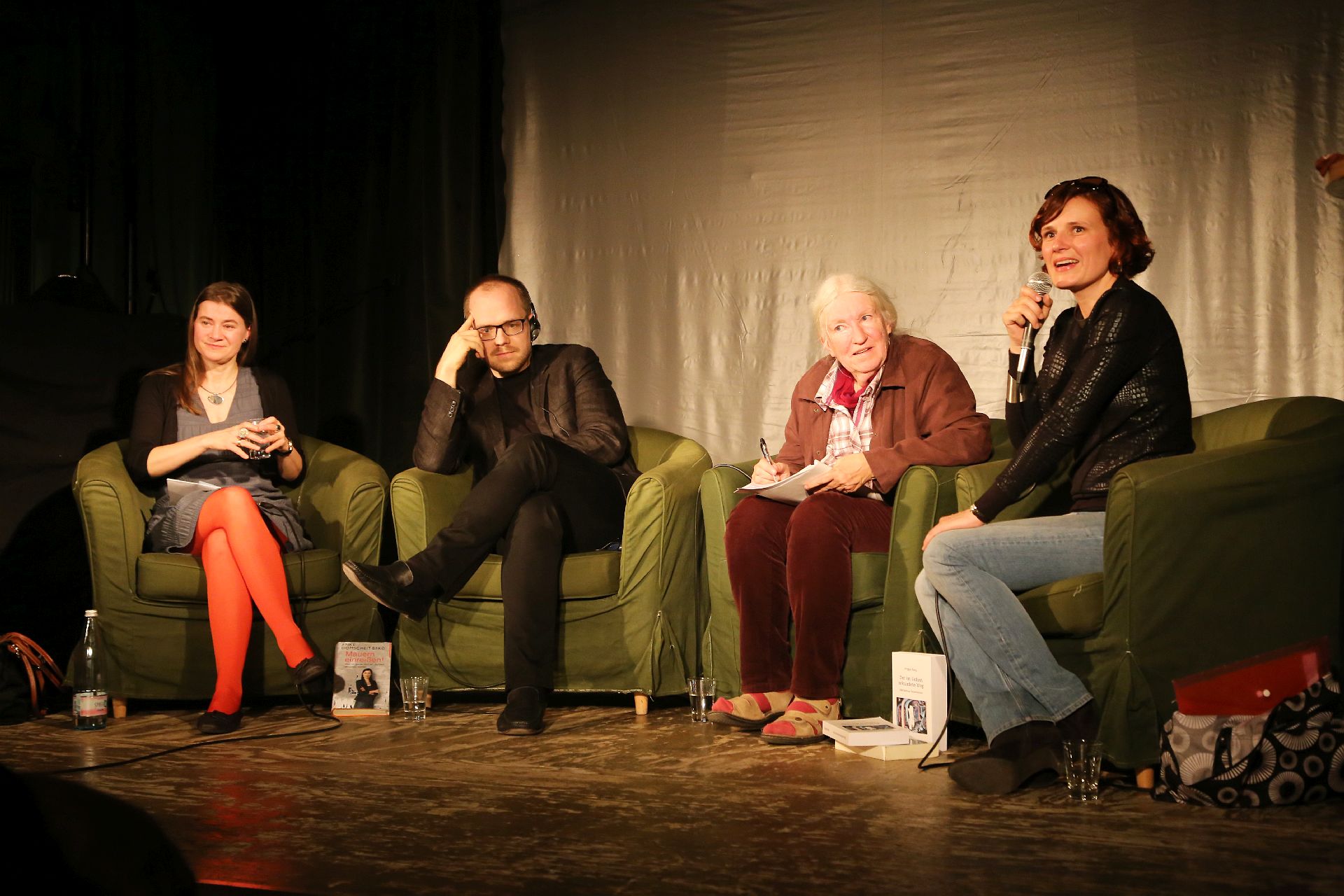 Inauguración de la «Semana de la izquierda del futuro» con Volker Braun, Katja Kipping, Frigga Haug, Anke Domscheit-Berg, Dietmar Dath y otros. Berlín, 23 de abril de 2015