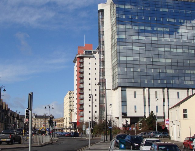 File:At the crossroads, Churchill Way, Bridge Street and Guildford Street - geograph.org.uk - 1152409.jpg