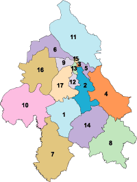 Beograd distrikter. GIF