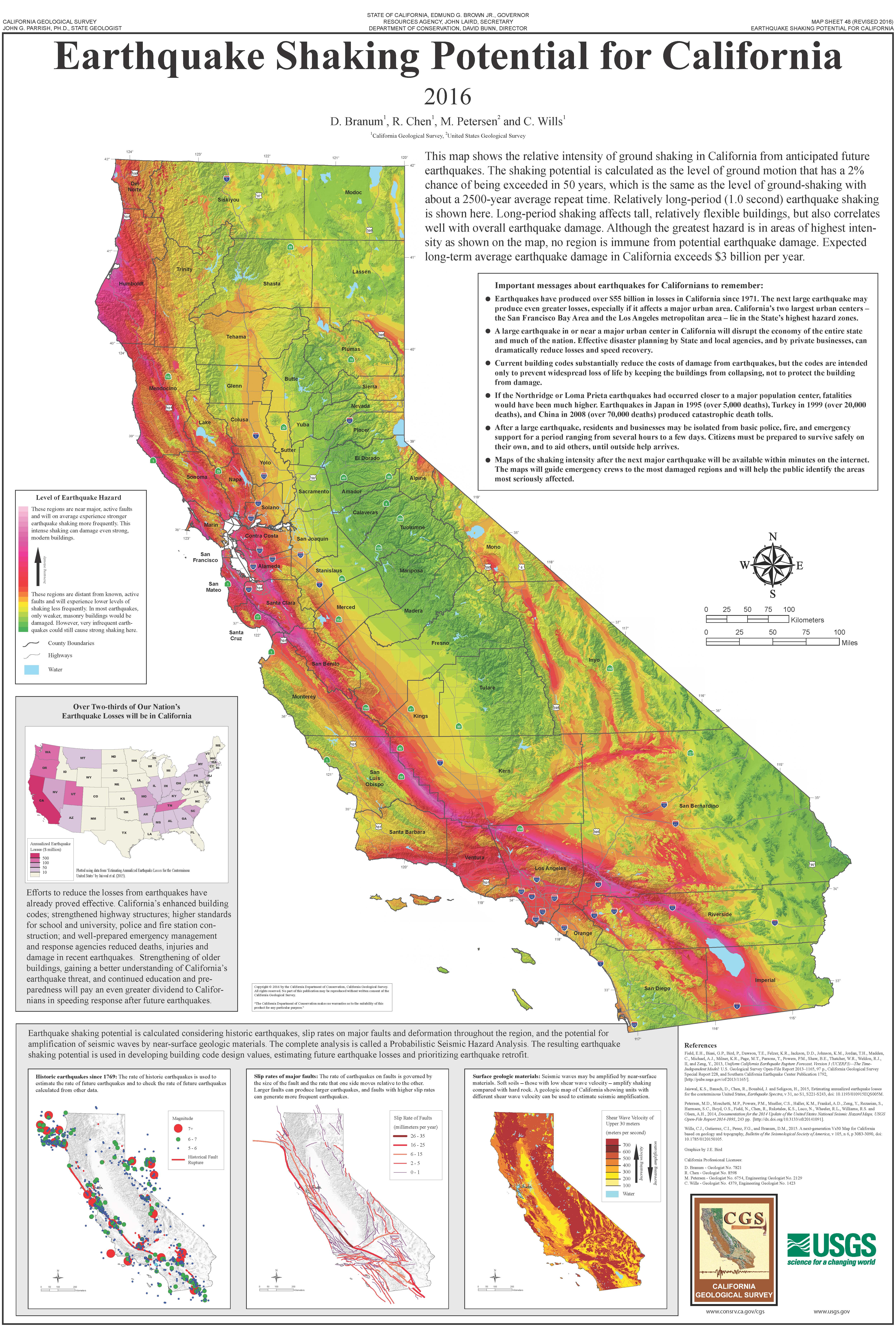 Recent California Earthquake Map List of earthquakes in California   Wikipedia