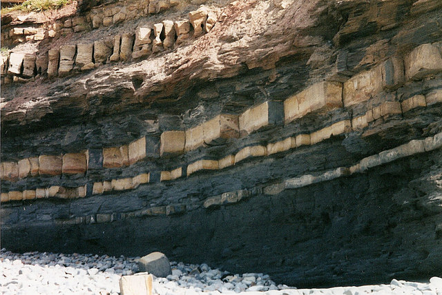 File:Cliff Face East Quantoxhead - geograph.org.uk - 1003272.jpg