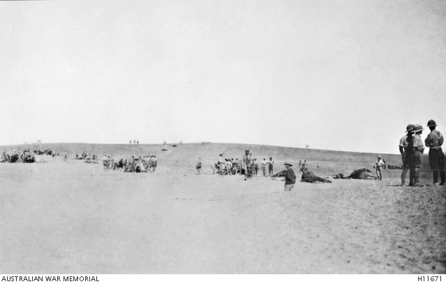 File:Huj, Palestine. 1917-11-12. A photograph taken just after a charge at the enemy by the British Army Worcestershire and Warwickshire Yeomanry.jpg