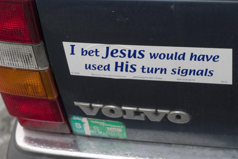 Image result for I bet Jesus would have used His turn signals