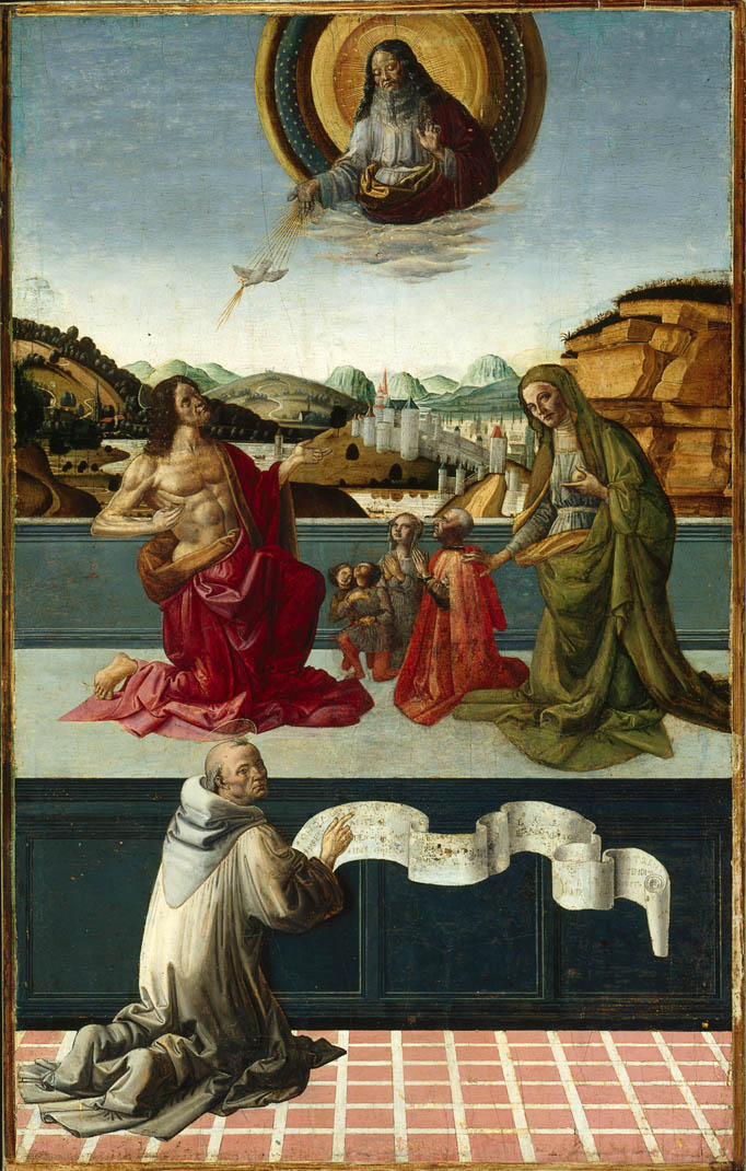 Filele Christ Et La Vierge Intercedant En Faveur De L